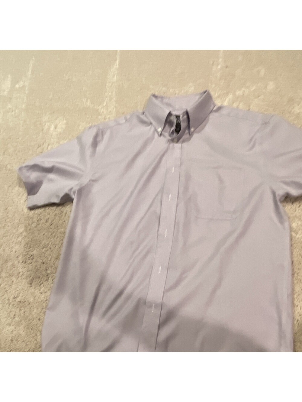 Jos. A. Bank Traveler Traditional Fit Purple Solid Button-Down Pocket M 32/33